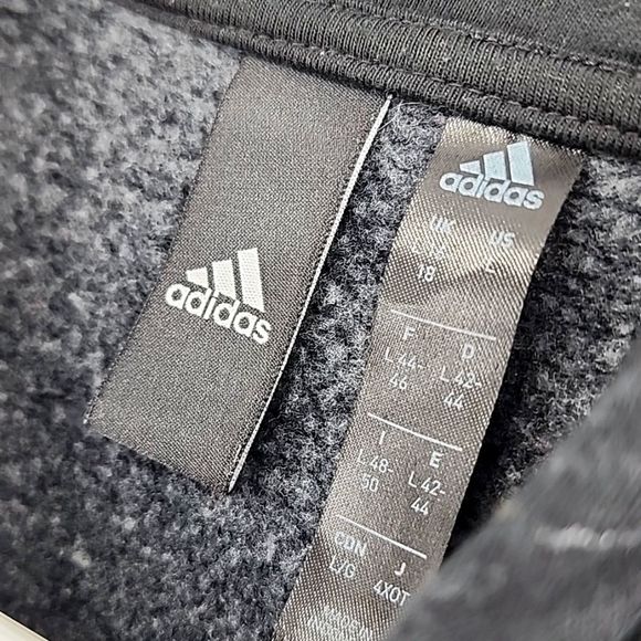 Adidas Womens‎ Black Hooded pullover Size Large - Picture 7 of 7